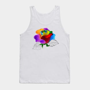 Rainbow rose bud ( Rainbow roses ) Tank Top